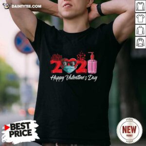 2021 Face Mask Happy Valentines Day Shirt- Design By Daintytee.com