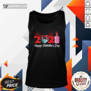 2021 Face Mask Happy Valentines Day Tank Top- Design By Daintytee.com
