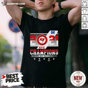 2021 Tampa Bay Buccaneers NFC Champions Shirt- Design By Daintytee.com