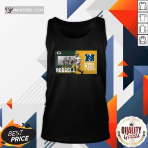 Green Bay Packers Aaron Rodgers Offensive Player Of The Month 2021 Tank Top- Design By Daintytee.com