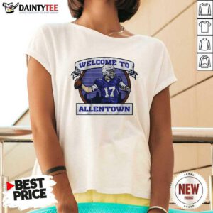 Welcome To Allentown V-neck- Design By Daintytee.com