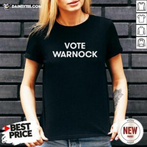 WNBA Players Wear Vote Warnock V-neck- Design By Daintytee.com