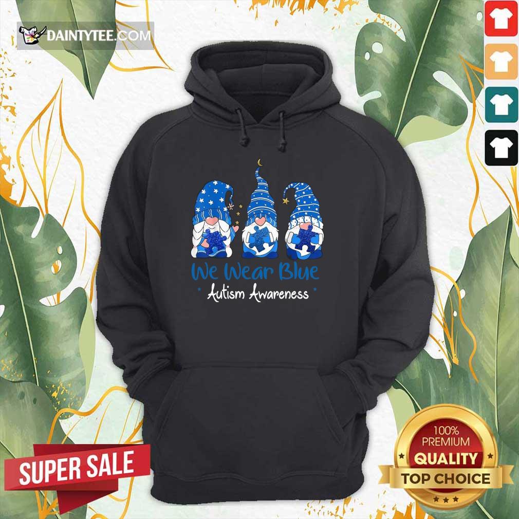 Awesome 3 Gnomes Holding Blue Puzzle Awareness Hoodie Awesome 3 Gnomes Holding Blue Puzzle Awareness Hoodie