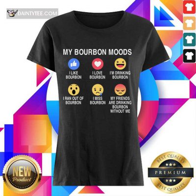 Awesome My Bourbon Moods Icon Ladies Tee