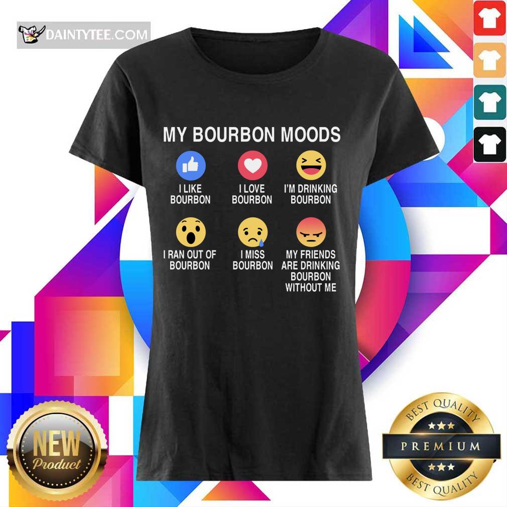 Awesome My Bourbon Moods Icon Ladies Tee Awesome My Bourbon Moods Icon Ladies Tee