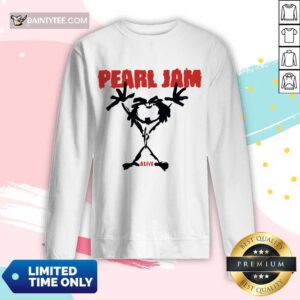 Awesome Pearl Jam Stickman Alive Amused Long-sleeved