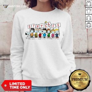 Awesome Snoopy And Friends Stay Safe 5 Sweater