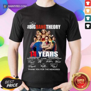 Awesome The Big Bang Theory 14 Years Episodes Shirt