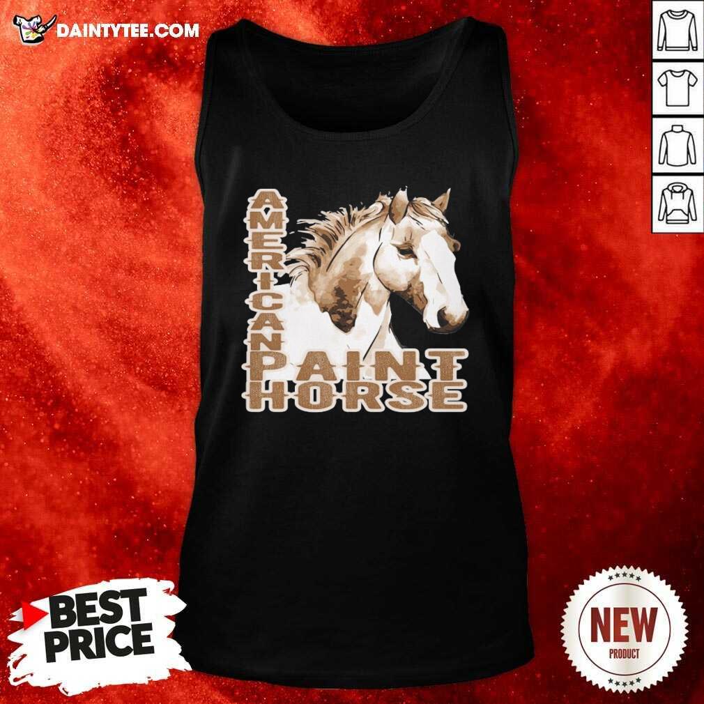 Paint Horse American Tank Top Paint Horse American Tank Top- Design By Daintytee.com