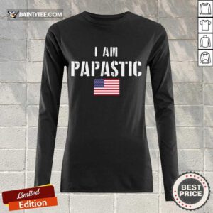 Good I Am Papastic American Flag Terrific Long-sleeved