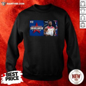 Sophomore Zion Williamson US Team Sweatshirt- Design By Daintytee.com