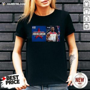 Sophomore Zion Williamson US Team V-neck- Design By Daintytee.com