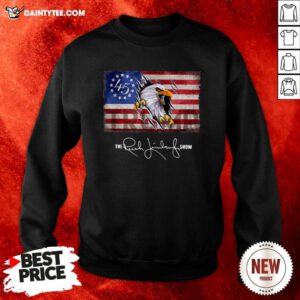The Rush Limbaugh Show American Flag Sweatshirt- Design By Daintytee.com