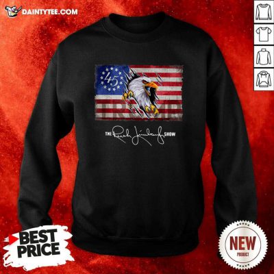 The Rush Limbaugh Show American Flag Sweatshirt- Design By Daintytee.com