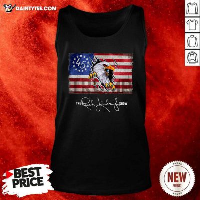 The Rush Limbaugh Show American Flag Tank Top- Design By Daintytee.com