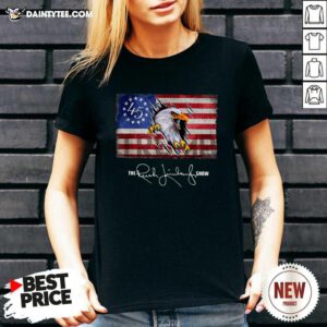 The Rush Limbaugh Show American Flag V-neck- Design By Daintytee.com