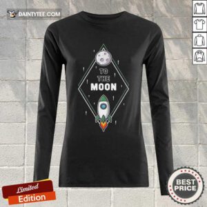 Happy To The Moon Enthusiastic Relaxed 1603 Long-sleeved