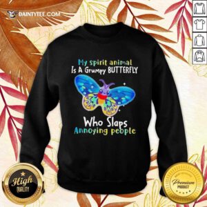 Hot Butterfly My Spirit Animal Is A Grumpy Bee Sweater