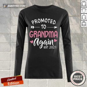 Nice Promoted To Grandma Again EST 2021 Long-sleeved
