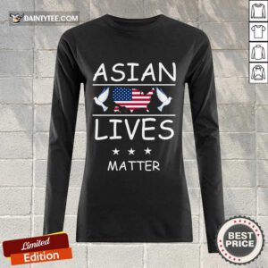 Official Asian Lives Matter American Flag Long-sleeved