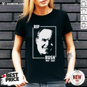 Rip Rush Limbaugh 1951 2021 V-neck- Design By Daintytee.com