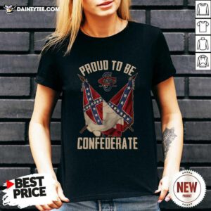 Proud To Be Confederate V-neck- Design By Daintytee.com