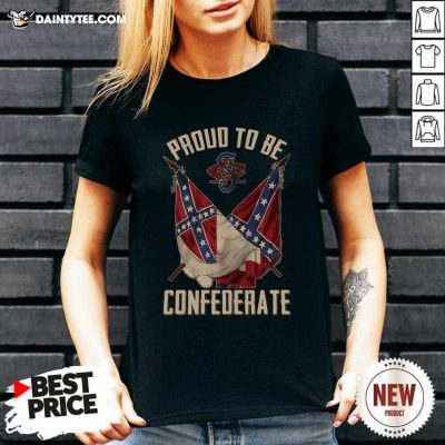 Proud To Be Confederate V-neck- Design By Daintytee.com