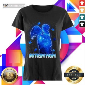Premium Autism Mom Lovely Blue Ladies Tee