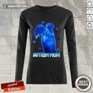 Premium Autism Mom Lovely Blue Long-sleeved