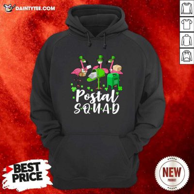 Flamingo Postal Squad Hoodie- Design By Daintytee.com