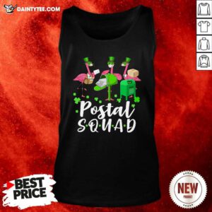 Flamingo Postal Squad Tank Top- Design By Daintytee.com