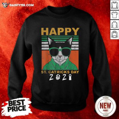 Happy St Catricks Day 2021 Patricks Day Vintage Sweatshirt- Design By Daintytee.com