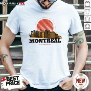 Montreal Canada Skyline Shirt- Design By Daintytee.com