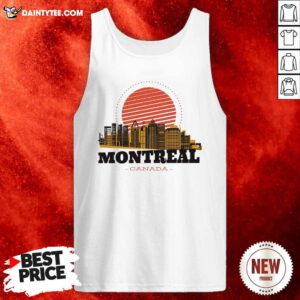 Montreal Canada Skyline Tank Top- Design By Daintytee.com