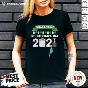 Quarantine St Patrick’s Day 2021 V-neck- Design By Daintytee.com