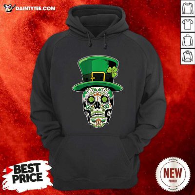 Skull Flower Patrick's Day Hoodie- Design By Daintytee.com