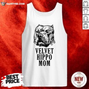 Velvet Hippo Mom Pitbull Tank Top- Design By Daintytee.com