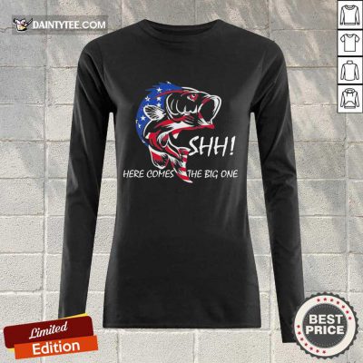 Top American Flag Fishing Vintage Novelty Fishing 6 Long-sleeved