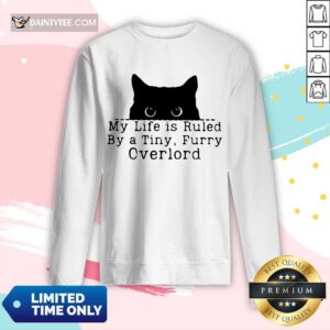 Top Black Cat My Life A Tiny Furry Overlord Long-sleeved