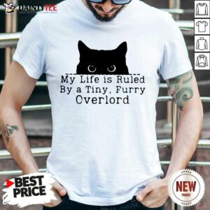 Top Black Cat My Life A Tiny Furry Overlord Shirt