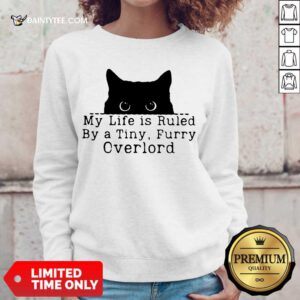 Top Black Cat My Life A Tiny Furry Overlord Sweater