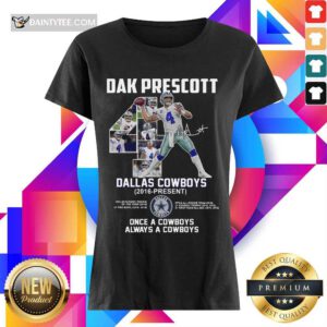 Top Dak Prescott 4 Dallas Cowboys 2016 A Cowboys Ladies Tee