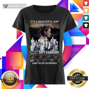 Top Greys Anatomy Its A Beautiful Day To Save Lives 16 Ladies Tee