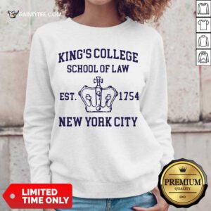Top Kings College School Of Law Est 1954 New York City Sweater