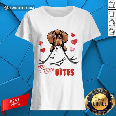Awesome Dachshund Love Bites 2021 Ladies Tee