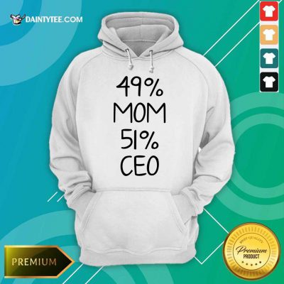 Excellent 49% Mom 51% Ceo Hoodie