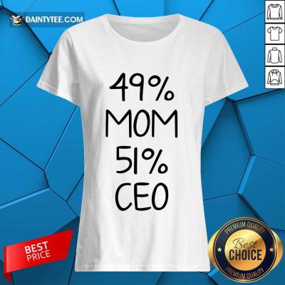 Excellent 49% Mom 51% Ceo Ladies Tee