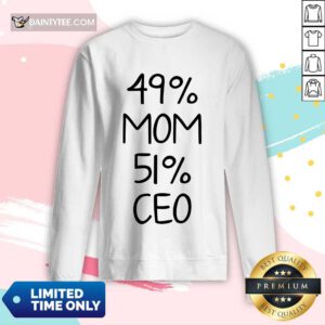 Excellent 49% Mom 51% Ceo Long-sleeved