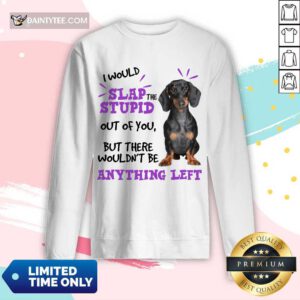 Good Dachshund I Would Slap The Stupid Out Of You But There Would Not Be Anything Left Long-sleeved