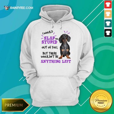 Good Dachshund I Would Slap The Stupid Out Of You But There Would Not Be Anything Left Hoodie